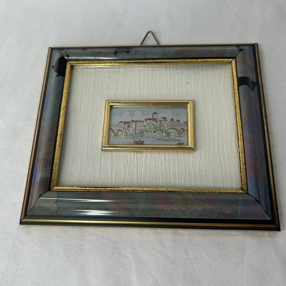 Silver Series Creazioni Artistiche Franciacorta Relief Art Framed 5”x4.5”